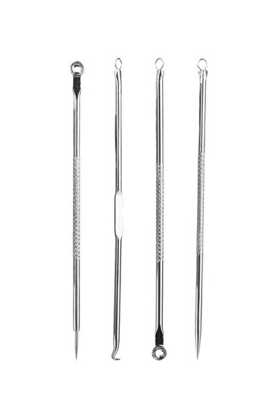 Wizme مجموعة من 4 أدوات احترافية لإزالة الرؤوس السوداء باللون الفضي