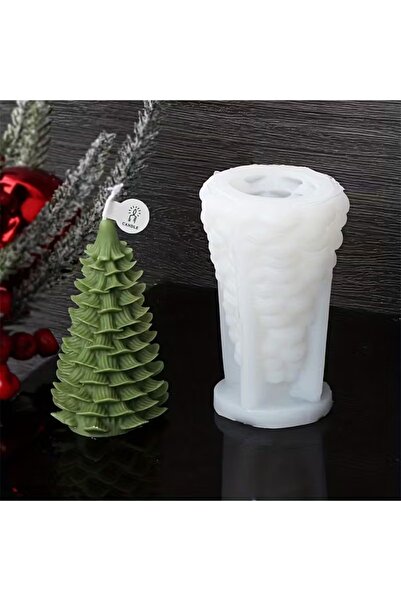 AnkaHobiMarket Noel Ağacı No:5 Mum Silikon Kalıp (S971)