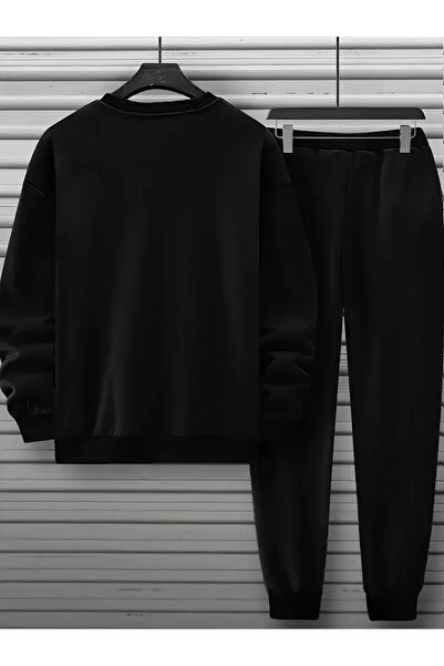 Flaubert -Men's Printed 00 Oversized Sweater - Sweatpants 2-Piece Set