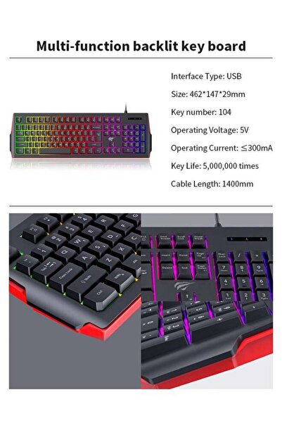AZZHAAR Wired Gaming Keyboard with 104 Keys and Customizable RGB Backlight for PC, Laptop, Mac, and Xbox
