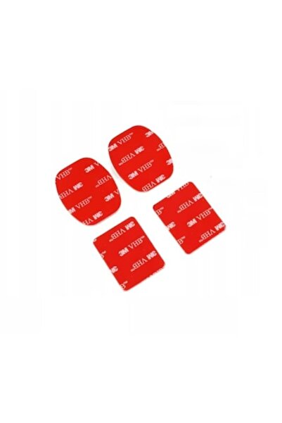 XTW 3M Quick-Release Adhesive Mounts, 4 pcs (2 Curved + 2 Flat) for GoPro & Action Cameras