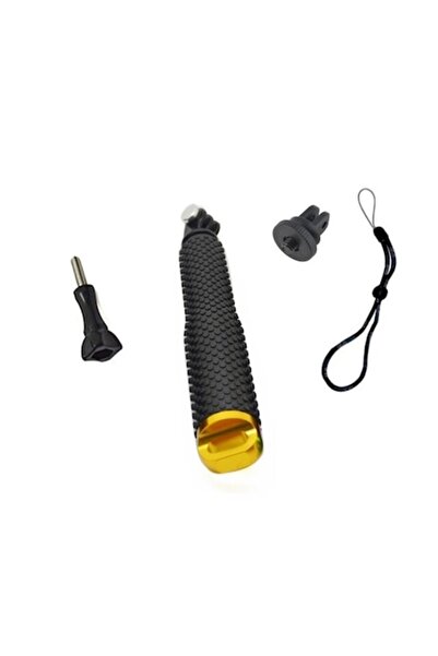 XTW Selfie Stick 18-49 cm, Black/Orange, Mount for GoPro, Insta360, DJI, SJca...