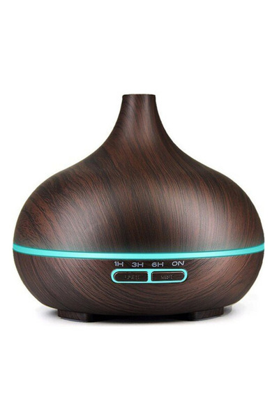BASHAR Umidificator de Aer 300ml LED DARK WOOD Difuzor