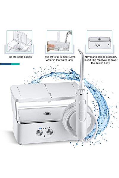 h2ofloss Water Flosser Cleaning Set - Multiple Replacement Nozzles, for Home and Travel