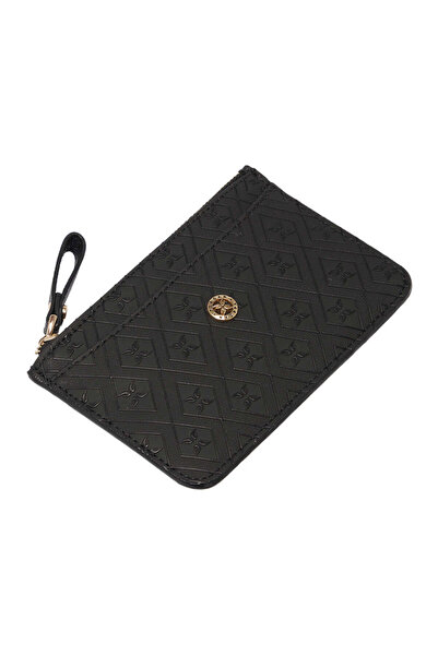 Tergan Siyah Print Kadın Cüzdan - S1CB00055821-P1Q