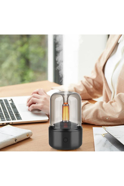 Mihai Mini humidifier and aroma diffuser 130 ml with LED lighting and USB Andowl Q JS112