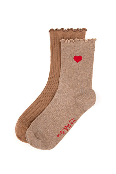 U.S. Polo Assn. Women's Camel Socks 50317986-Vr015