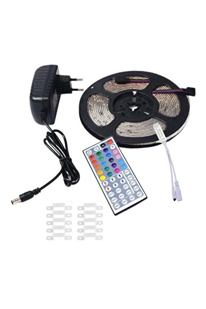 YWXLight شريط إضاءة LED مرن RGB مع جهاز تحكم عن بعد أسود/أبيض