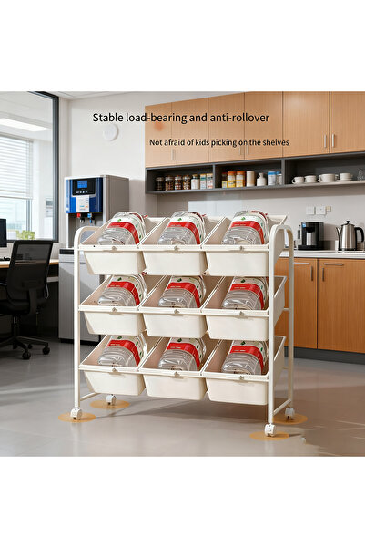 Shangxing Storage box/movable storage shelf,Living room storage rack/kitchen storage rack,2 Size Options