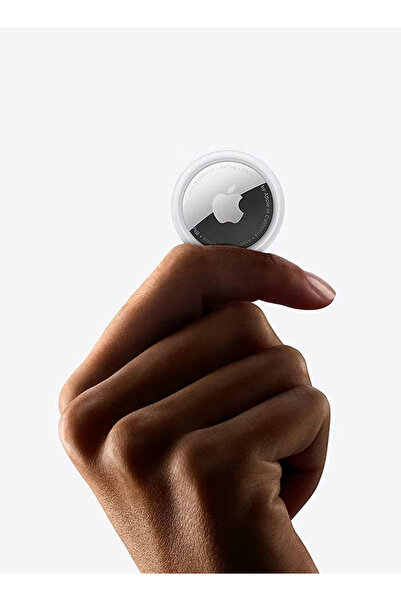 appleıne مجموعة AirTag من 4 قطع باللون الأبيض