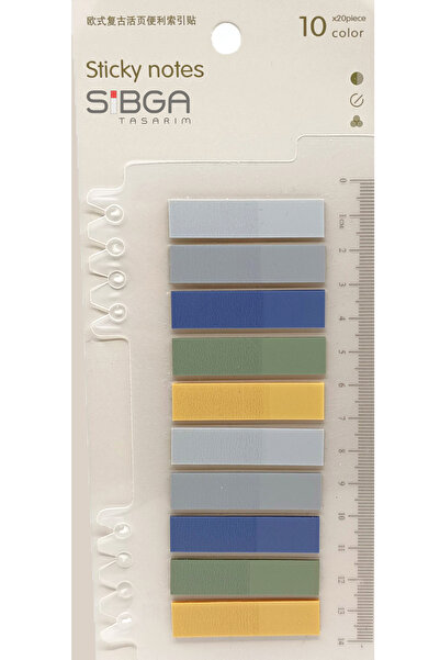 sibga tasarım Transparent Colored Postit Post-it Post It.Bookmark Bookmark Postit Sticker Note Paper 200 Sheets