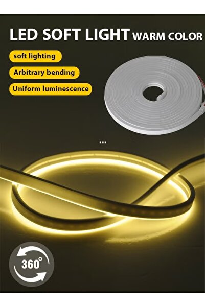 Generic (16.4ft/5M) LED Strip Light 12V Neon Strip Light IP65 Waterproof Neon Rope Light Cuttable White/Warm