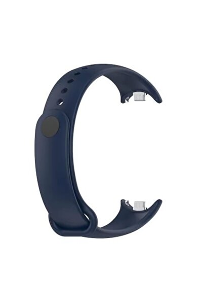 PHN MAG Silicone bracelet with metal pin, compatible with Xiaomi Mi Band 8/9/10 — (Midnight Blue)