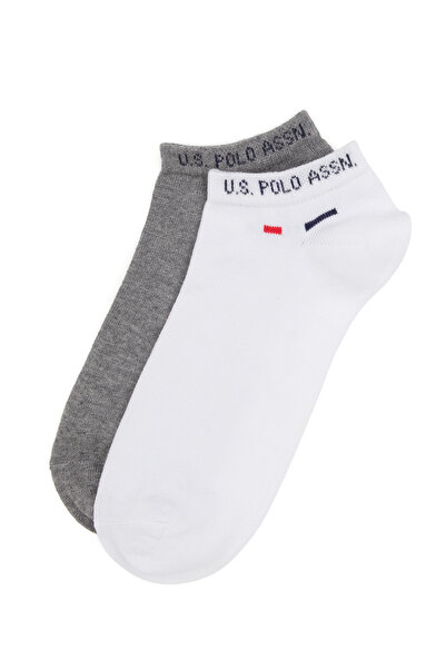 U.S. Polo Assn. Men's White Booties Socks 50317961-Vr013