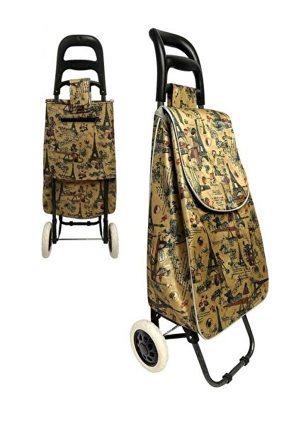 AGD عربة تسوق حديثة قابلة للطي بعجلات قوية وسعة كبيرة، مثالية للتسوق والحدائق