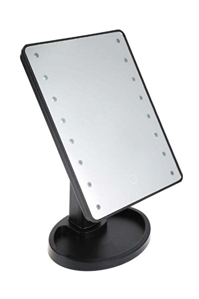 Generic مرآة مكياج بشاشة لمس LED - أسود/شفاف