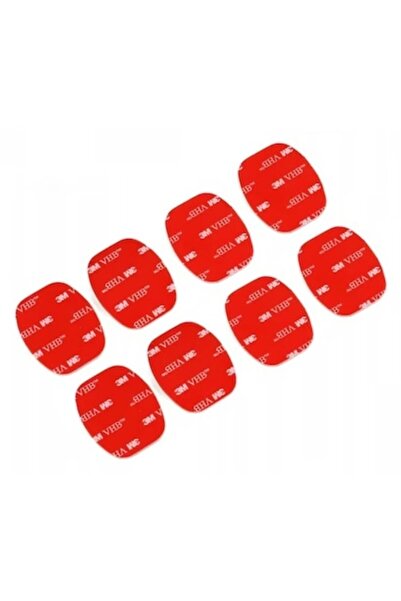 XTW 3M Adhesive Quick-Release Mounts - 8 Straight Pieces for Action Cameras (Universal)