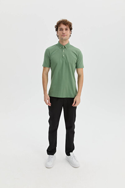 MyChef قميص بولو للرجال بياقة