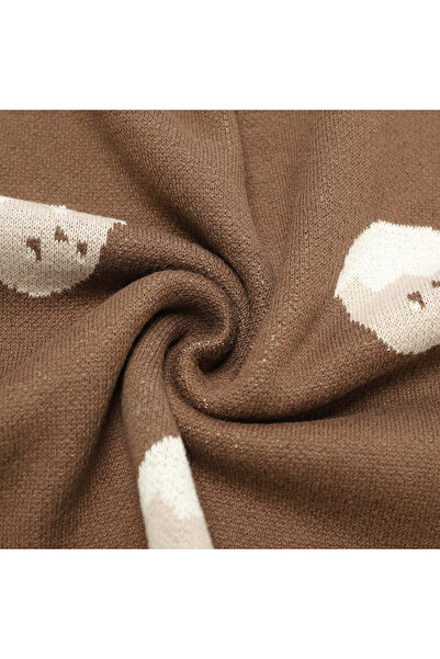 Ominii Baby cotton Knitted Shell Blanket Swaddle 100*80cm