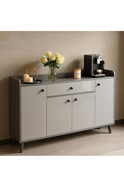 AGD Wooden Multipurpose Cabinet, Modern, with Drawer & Closed Shelves, 47×12×...