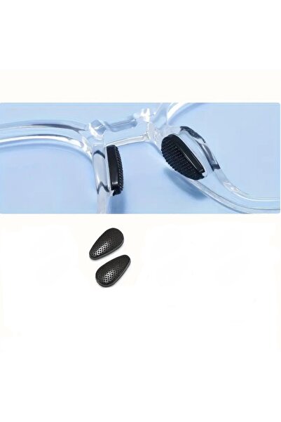 LUMAKS Silicone Glasses Nose Pad Anti-Slip, Anti-Sweat, Soft and Comfortable Nose Pad Black 1 Pair