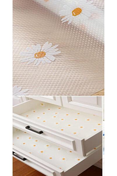 OEM Shelf protection film 45 x 300cm with white flowers