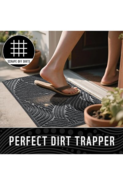 Yimobra Heavy Duty Front Door Mat 29.5 x 17 in - Waterproof, Non-Slip, Stain & Fade Resistant, Indoo