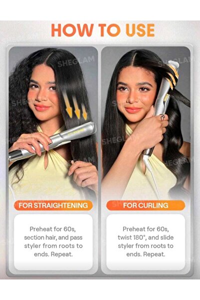 SHEGLAM Hair 2 in 1 Straight and Wavy Hair