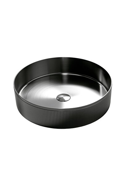 SanDonna Stainless steel sink - HD400 ROUND BLACK