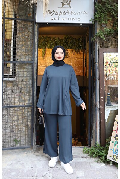 NİSUM MODA Buttoned Modal Suit