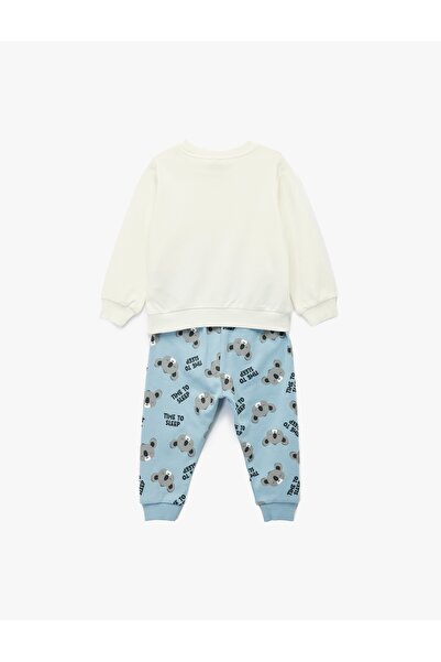 Koton Baby Boy Sweat Set 6Wmb10055Tk Ekru
