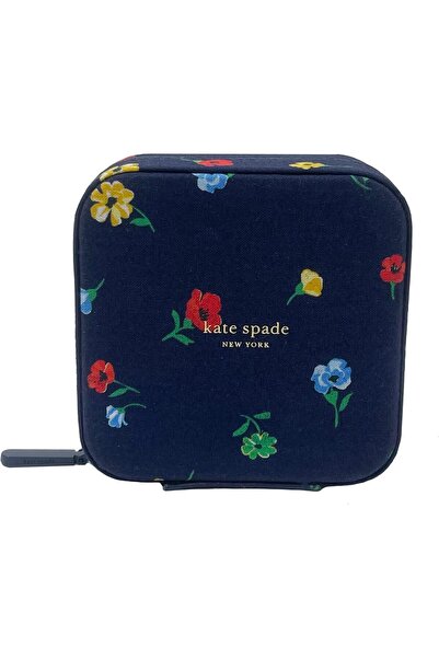 kate spade new york Travel Jewelry Case - Navy Floral Small Organizer