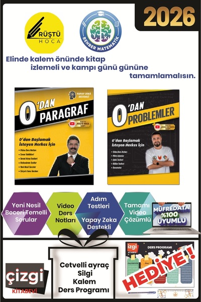 REHBER MATEMATİK YAYINLARI 0'dan Paragraf-0'dan Problemler