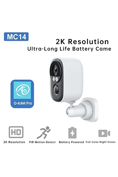 Generic 2K Security Camera with Color Night Vision, AI Motion Detection, 180-Day Battery, IP65 Water