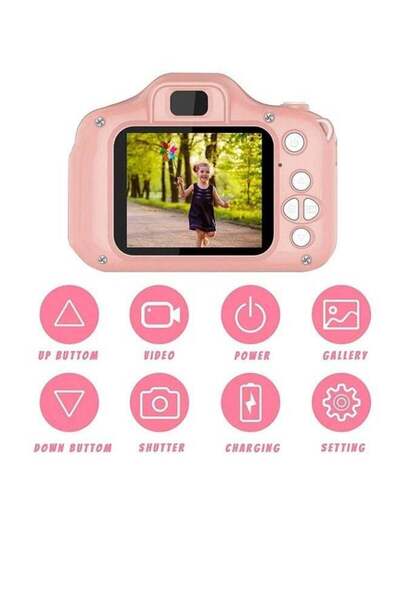 Aijmil Mini Children LCD 2-Inch HD Digital Camera Video Photo Recorder Kids T...