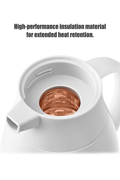 Generic 1000ml thermos – with glass liner, enhanced insulation, food-grade material, push-button pour