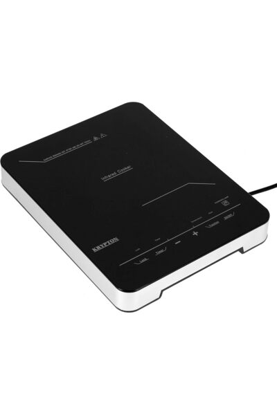 KRYPTON Infrared Cooktop 2000W Ceramic Glass, Digital LED, 8 Power Levels