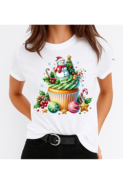 OEM Tricou 100% bumbac cu fursecuri de Crăciun