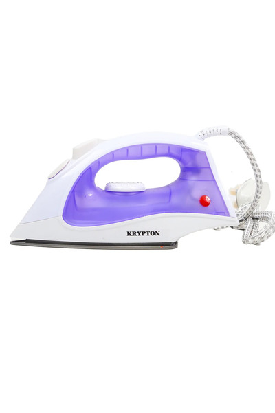 KRYPTON Non-Stick Soleplate Steam Iron 1200w- White and Purple