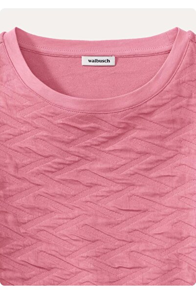 Org Marka Store Walbusch 43-5865/886.882 Embosed 0 Neck Long Sleeve Tsh