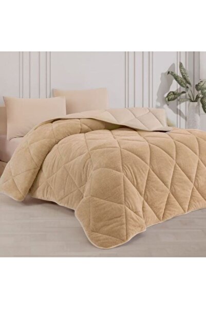 İlkim Tekstil Double Sided 195X215 Luxury Welsoft Quilt Brown
