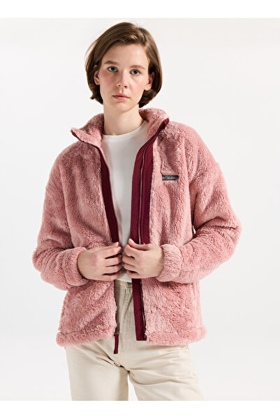 Columbia 2085681659AL5705 Pembe Normal Düz Kadın Polar Sweatshırt