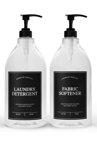 Generic مجموعة موزعات منظفات الغسيل كالينديانا - زجاجات بولي إيثيلين تيرفثالا...