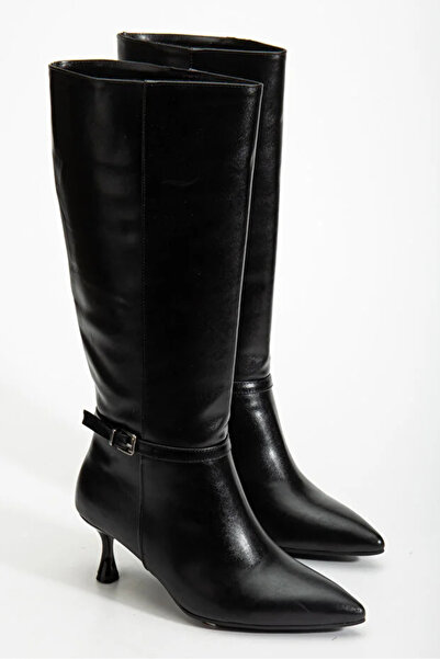 Alphus Γυναικείες μπότες με λεπτό κοντό τακούνι Serrace