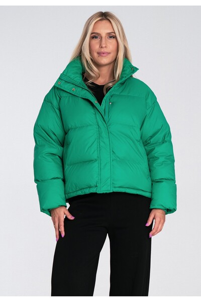 Figl Jachetă de puf damă verde M1233 mărimea M