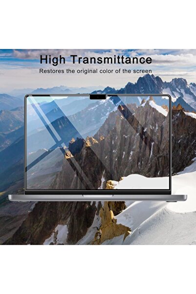 Nezih Case MacBook Pro 14 Inch M4 A3401 A3112 A3185 Compatible Transparent Flexible (2 Pieces) Nano Screen Protector