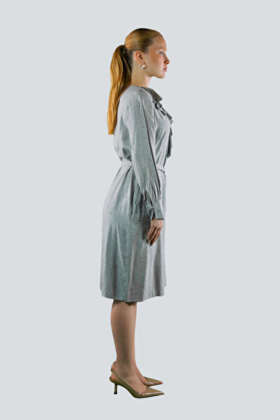 IDYL Collar Flange Belt Dress