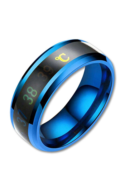 OEM Inel termosensibil din oțel pentru monitorizarea temperaturii corporale, albastru