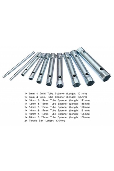 Roco Set of 8 socket wrenches 6-22mm