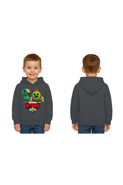 SEDİRLİ Tricou unisex cu imprimeu Brawl Stars pentru copii cu glugă, 3 fire, ...